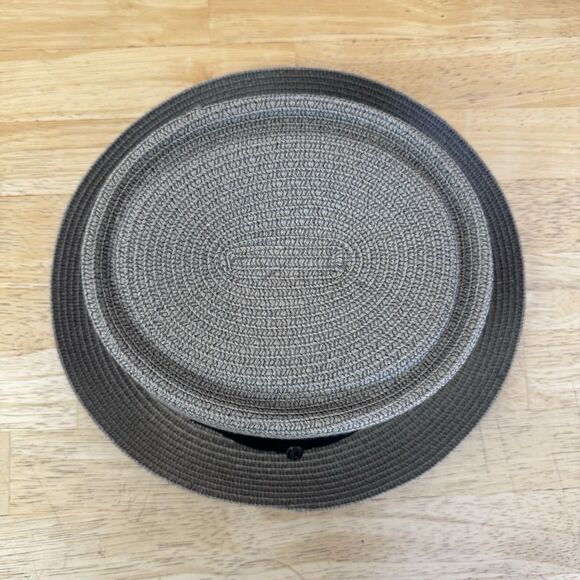 Jaxon Hats Toyo Straw Braid Pork Pie Hat Gray - Picture 5 of 11